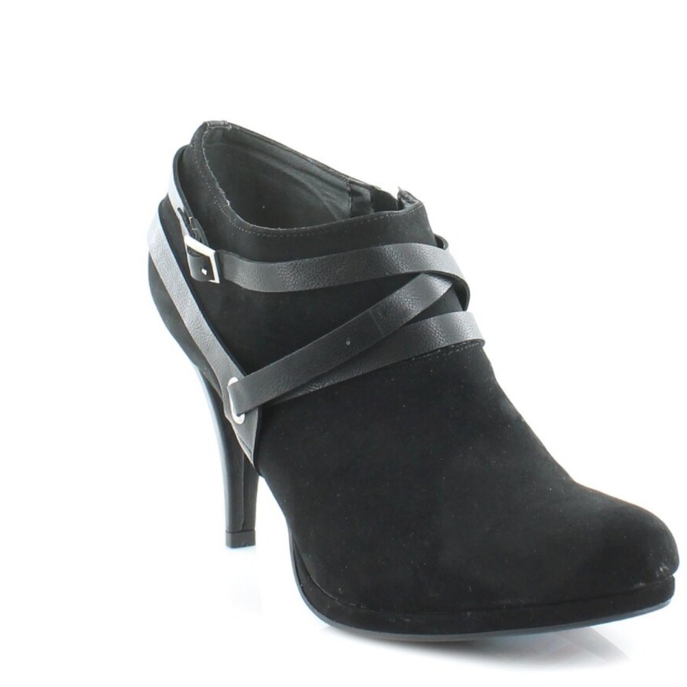 Black Suede Fergilicious Boot with Heel size 9